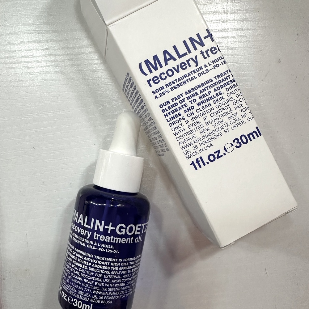NEW Malin + Goetz Recovery Treatment Oil for Fine Lines & Wrinkles